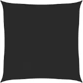 vidaXL Zonnezeil 160 g/m² 6x6 m HDPE zwart