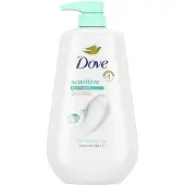 Dove Body Wash Sensitive Skin 870 ml – Hydraterende Douchegel – 24u Lotion-Zachte Huid – Hypoallergeen – Zonder Sulfaten & Parabenen