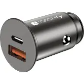 Techly IUSB2-CAR5-AC38W Autoladegerät 5V 2p USB A USBC 38W