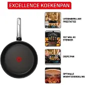 Tefal Excellence Koekenpan Ø30cm Zwart zwart Aluminium Pan