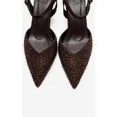 Forever & Always Vilka Verfraaide Slingback Kitten Heel Pumps