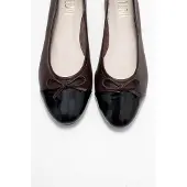 Forever & Always Rayne Cap Teen Leren Ballerina's Dames