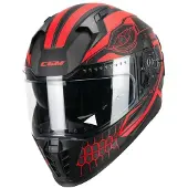 Cgm Volledige helm 311M BLAST, kleur: matzwartrood, maat: XXL