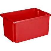 Sunware opslagbox kunststof 51 liter rood 59 x 39 x 29 cm - Opbergbox