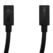 ITEC TB3CBL150CM USB-C-kabel Thunderbolt 3 USB-C stekker 1.50 m Zwart