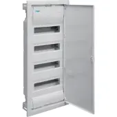 Hager VU48NC VU48NC Distributiekast Inbouw (in muur) Aantal groepen: 48 Aantal rijen: 4 Inhoud: 1 stuk(s)
