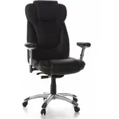 Hjh OFFICE Embassy 200 - Bureaustoel - Fijnleder - Zwart