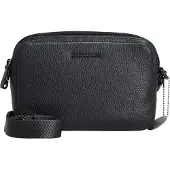 Mandarina Duck Leren Schoudertas Mellow Leather Crossbody Camera Bag Dress Blue Donkerblauw