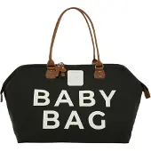 Bagmori Luiertas bruin / zwart / wit