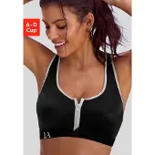 LASCANA Sport bh lichtgrijs / zwart