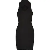 Urban Classics Gebreide jurk zwart