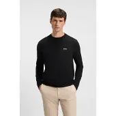 BOSS Shirt zwart / wit
