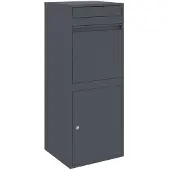 vidaXL Pakket Inwerpkoker met opslag Antraciet 41 x 38 x 103 cm Staal