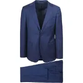 Suitable Kostuum Wol Royal Blauw | Donkerblauw | Maat 50