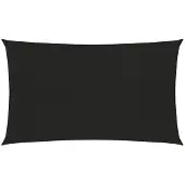 vidaXL Zonnezeil 160 g/m² 5x8 m HDPE zwart