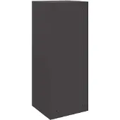 vidaXL Pakket Inwerpkoker met opslag Zwart 41 x 38 x 103 cm Staal