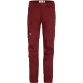 Fjällräven Broek Women Karla Pro Zip off Trousers Bordeaux Red-Maat 42