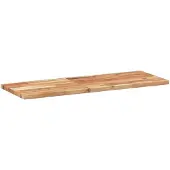 vidaXL Wandschap zwevend olieafwerking 80x30x2 cm massief acaciahout