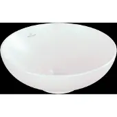 Villeroy & Boch Loop&Friends - Opzetwastafel, diameter 42 cm, met overloop, CeramicPlus, Stone White 4A4600RW