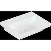 Villeroy & Boch Wastafel subway 3.0 met ceramicplus zonder kraangat zonder overloop 55x44x16.5 cm wit alpin