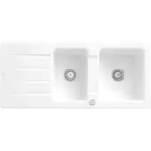 Villeroy & Boch Architectura - Keramische spoelbak 116x51 cm incl. afvoergarnituur, CeramicPlus, alpine wit 338002R1