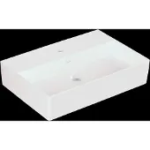 Villeroy & Boch Memento 2.0 wastafel onderzijde geslepen 60x42cm zonder overloop 1 kraangat wit 4A226L01