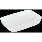 Villeroy & Boch Villeroy en Boch Artis opzetwastafel rechthoekig 58x38cm zonder overloop wit