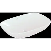 Villeroy & Boch Loop&Friends - Opzetwastafel, 56x38 cm, zonder overloop, CeramicPlus, alpine wit 4A4901R1