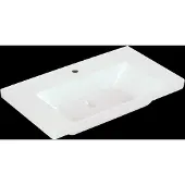 Villeroy & Boch Wastafel subway 3.0 met 1 kraangat zonder overloop 80x47x16.5 cm wit alpin