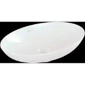 Villeroy & Boch Loop&Friends - Opzetwastafel, 62x42 cm, met overloop, CeramicPlus, alpine wit 4A4800R1