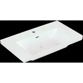Villeroy & Boch Wastafel Subway 3.0 Met CeramicPlus 1 Kraangat Met Overloop 80x47x16.5 cm Stone White