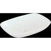 Villeroy & Boch Loop&Friends - Opzetwastafel, 62x42 cm, met overloop, alpine wit 4A500001
