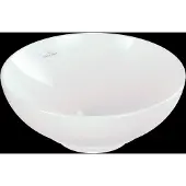 Villeroy & Boch Loop&Friends - Opzetwastafel, diameter 38 cm, zonder overloop, CeramicPlus, alpine wit 4A4501R1