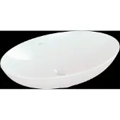 Villeroy & Boch Loop&Friends - Opzetwastafel, 62x42 cm, zonder overloop, alpine wit 4A480101