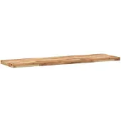 vidaXL Wandschap zwevend olieafwerking 120x40x4 cm massief acaciahout