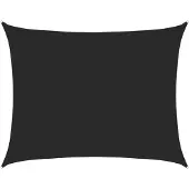 vidaXL Zonnezeil 160 g/m² 6x7 m HDPE zwart