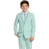 Opposuits kostuum Daily petrol/mintgroen Jongens Polyester Reverskraag - maat 98/104