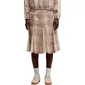 Puma T7 Pleated Tartan Woven Midi Rok