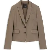 BOSS Slim-fit blazer van stretchgabardine Maat 44
