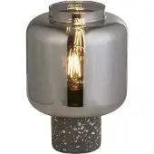 Searchlight Tafellamp X Vessel, alu / grijs / zink, Woon-/ Eetkamer, Beton, Modern, Tafellamp