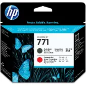 HP 771 (CE017A) printkop mat zwart en chromatic red (origineel)