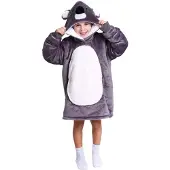 Noxxiez Koala - Hoodie deken - Grijs