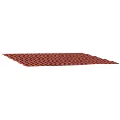 vidaXL Vervangingsdoek voor zonnescherm Oranje en bruin 450 × 350 cm