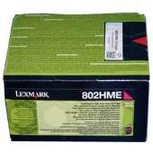Lexmark Toner 802HM Origineel Magenta 3000 bladzijden 80C2HME