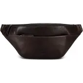 Jost Leren gordeltas schoudertas London Crossover Bag Brown donkerbruin