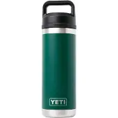 Yeti Rambler Bottle 18oz Chug Cap, Black Forest Green, thermosfles met drinkdop, 532 ml