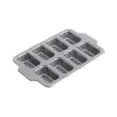 KitchenAid - Metal Bakeware Mini Rectangular Cake Pan - Silver