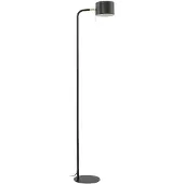 LINDBY Vloerlamp Kaida, zwart, Woon-/ Eetkamer, metaal, Modern, vloerlamp