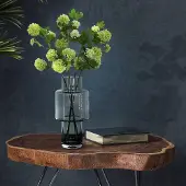 Everspring Kunstbloemen - Viburnum opulus takken creme x 4 - 75cm