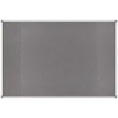 MAUL standard prikbord, textiel, 600 x 900 mm, grijs